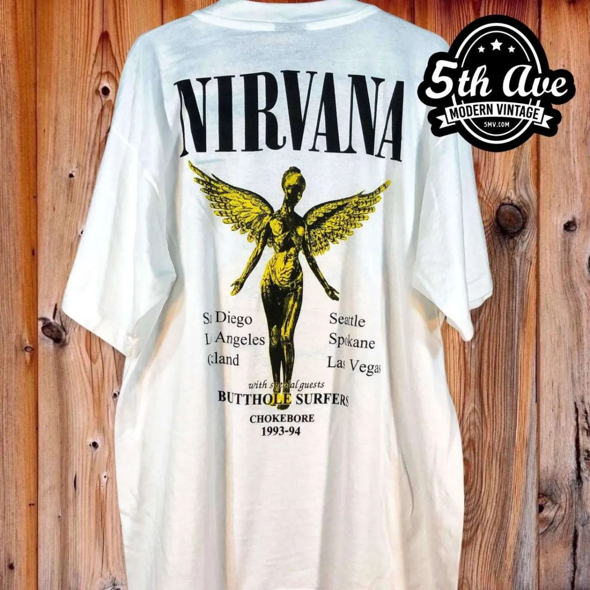 Nirvana Smiley Face - New Vintage Band T shirt