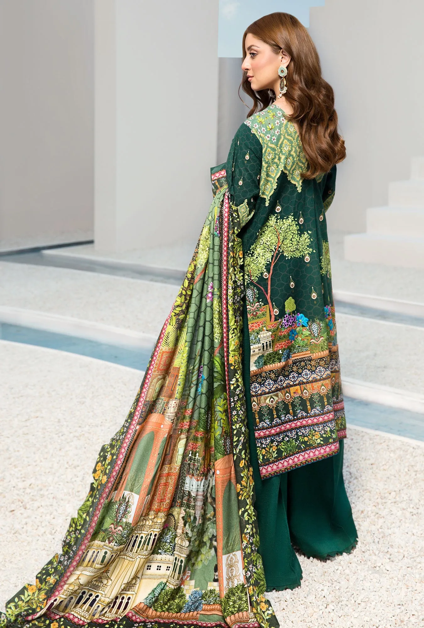 Noor by Saadia Asad Winter Collection 2019 – D8-Green