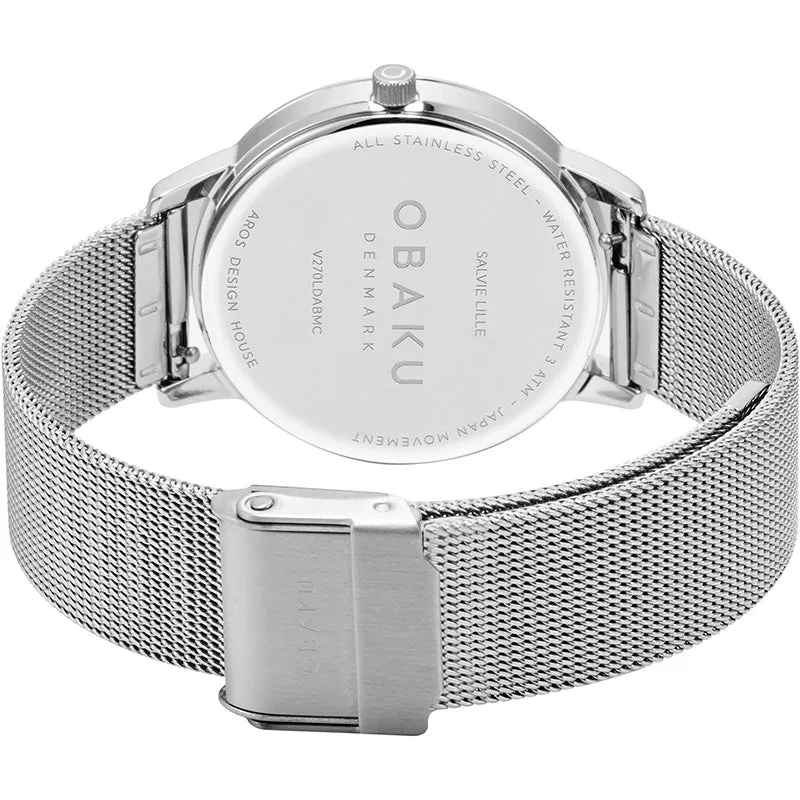 Obaku Salvie Lille Monochrome Black 34mm Watch - V270LDABMC