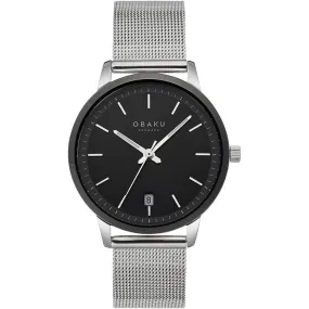 Obaku Salvie Lille Monochrome Black 34mm Watch - V270LDABMC