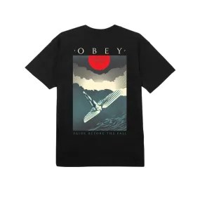 Obey maglietta manica corta da uomo Icarus 165263800 A951700 nero