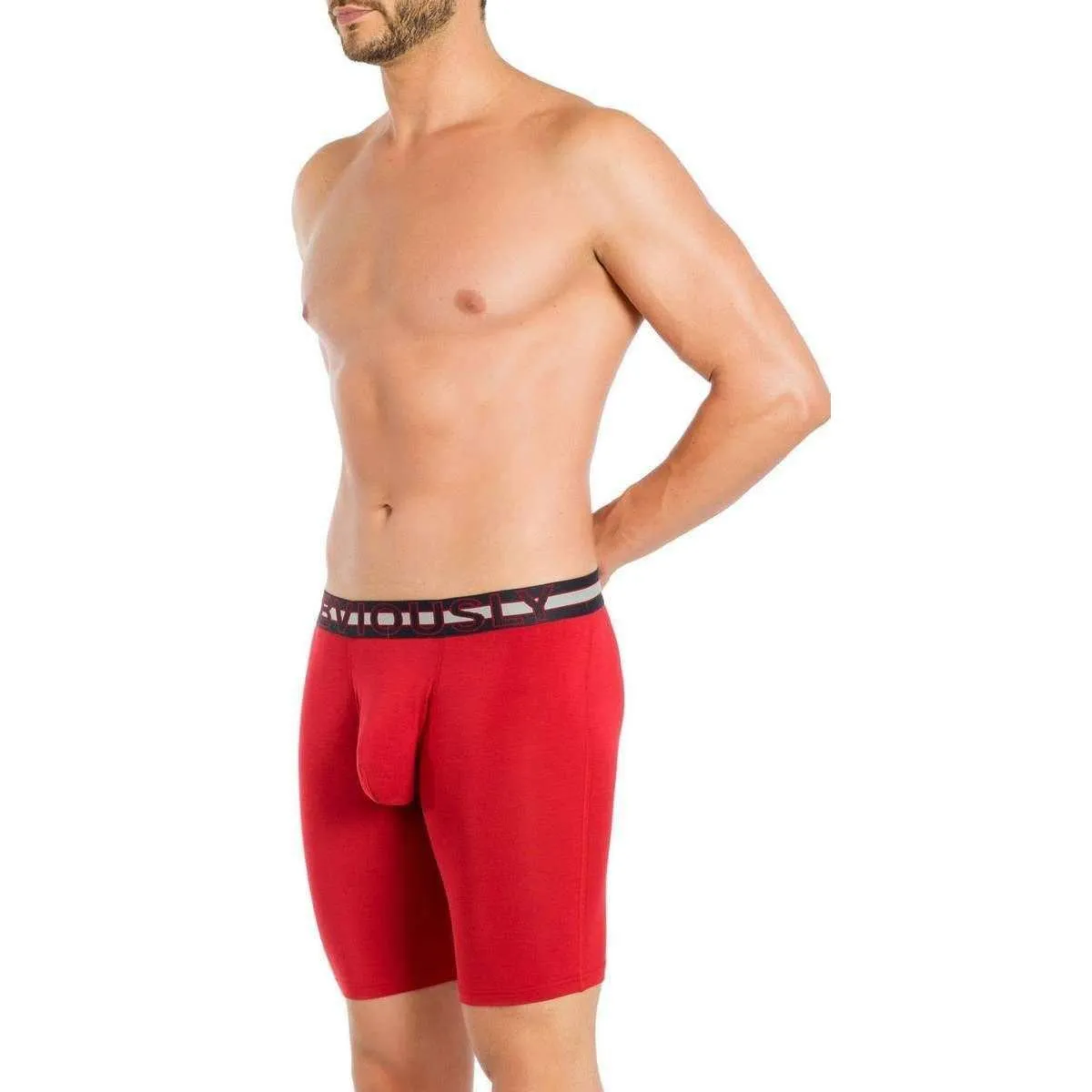 Obviously EveryMan AnatoMAX Boxer Brief 9inch Leg - Chilli Red