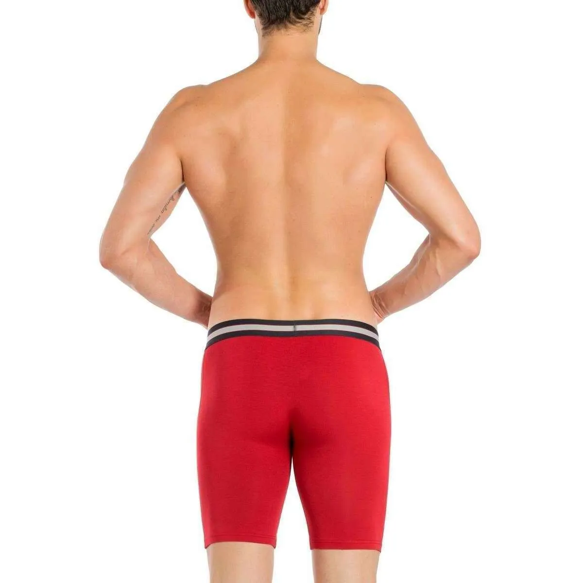 Obviously EveryMan AnatoMAX Boxer Brief 9inch Leg - Chilli Red