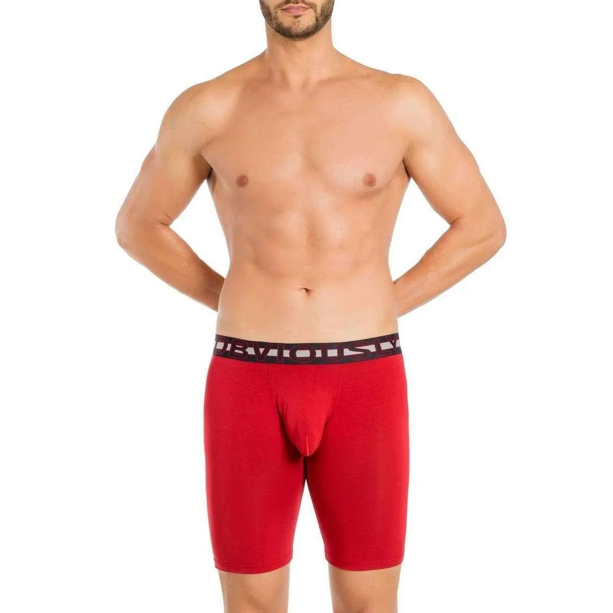 Obviously EveryMan AnatoMAX Boxer Brief 9inch Leg - Chilli Red