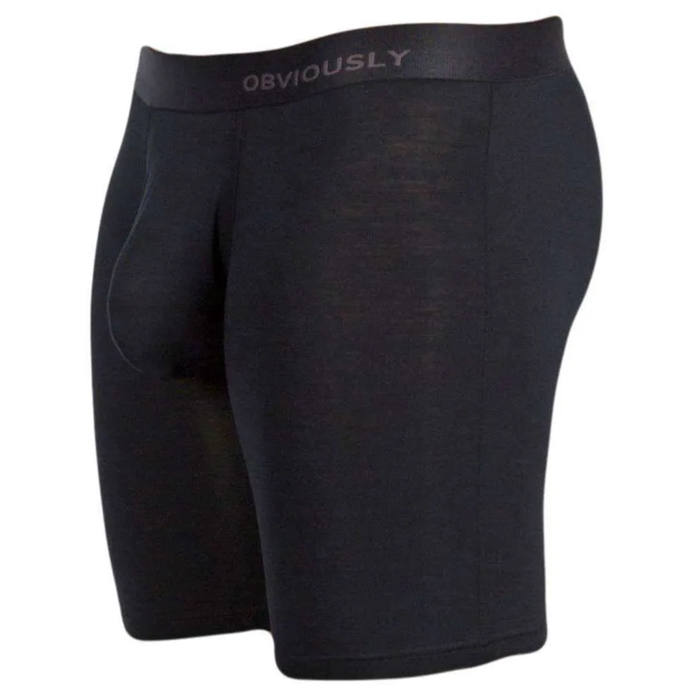 Obviously PrimeMan AnatoMAX Boxer Brief 6inch Leg - Black