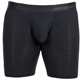 Obviously PrimeMan AnatoMAX Boxer Brief 6inch Leg - Black