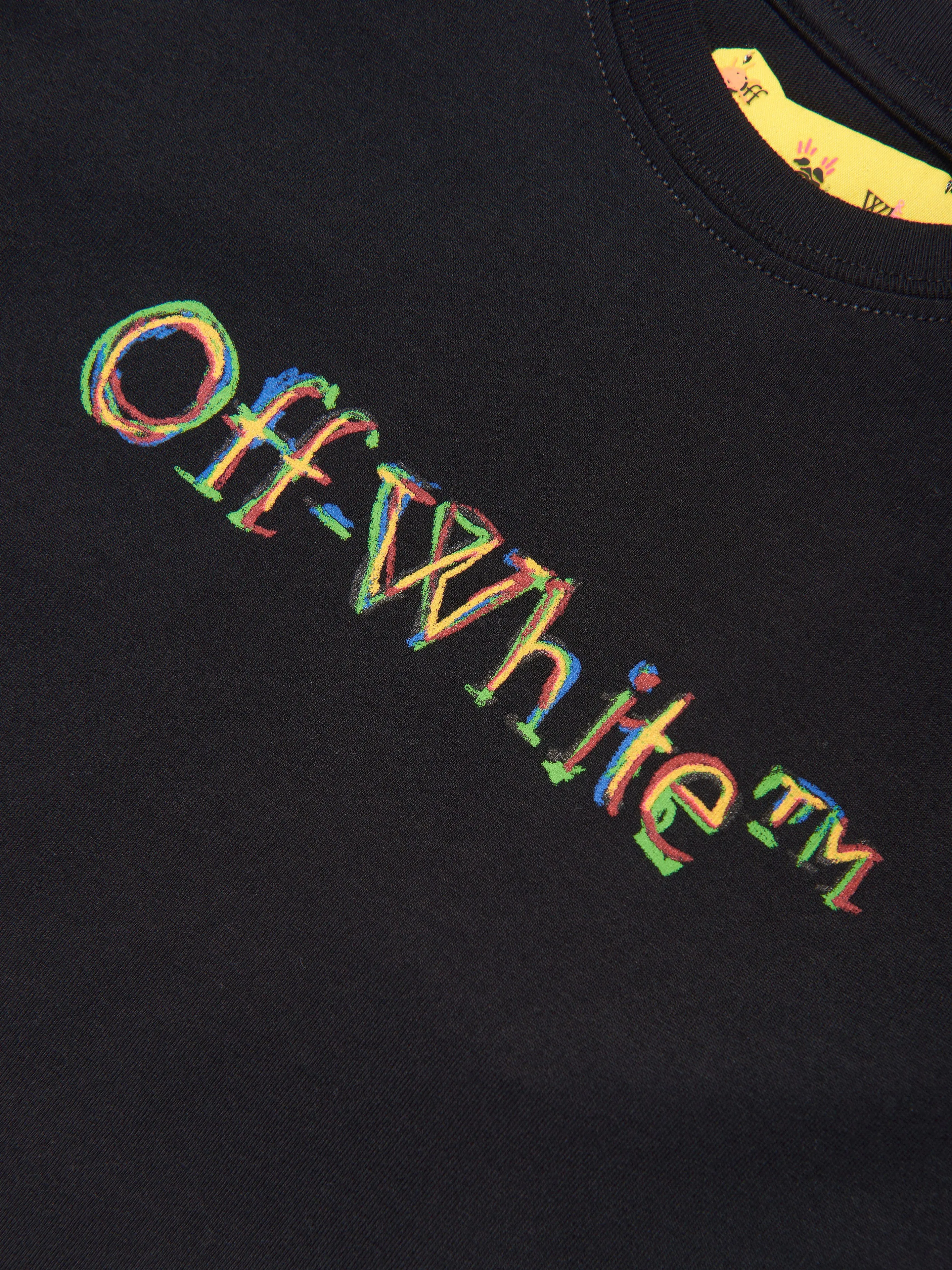 Off-White Boys Sketch Logo T-Shirt in Black