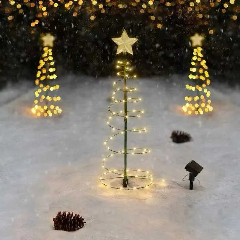 Outdoor Waterproof Solar Led Christmas Tree Decoration