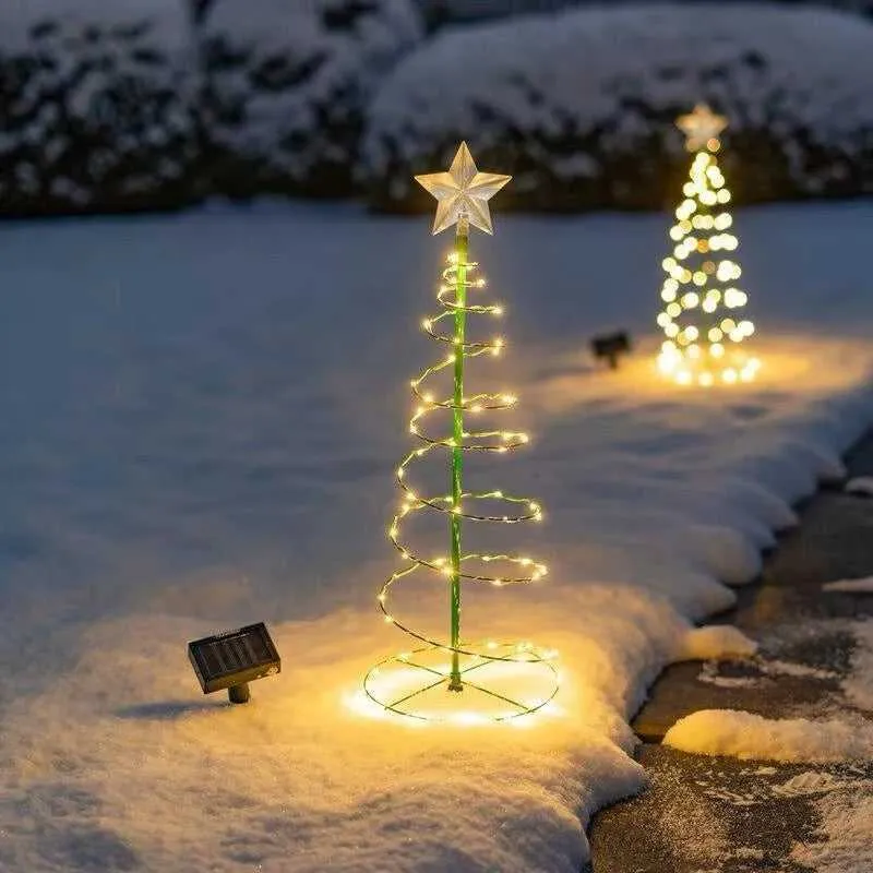 Outdoor Waterproof Solar Led Christmas Tree Decoration