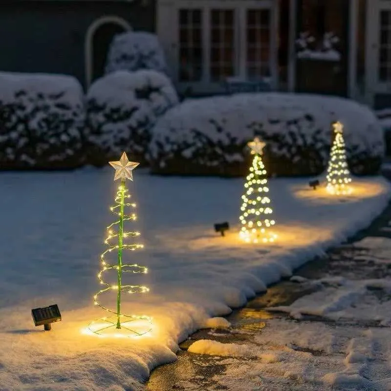 Outdoor Waterproof Solar Led Christmas Tree Decoration