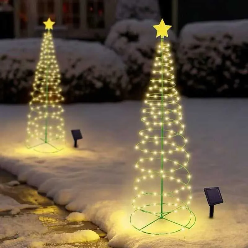 Outdoor Waterproof Solar Led Christmas Tree Decoration