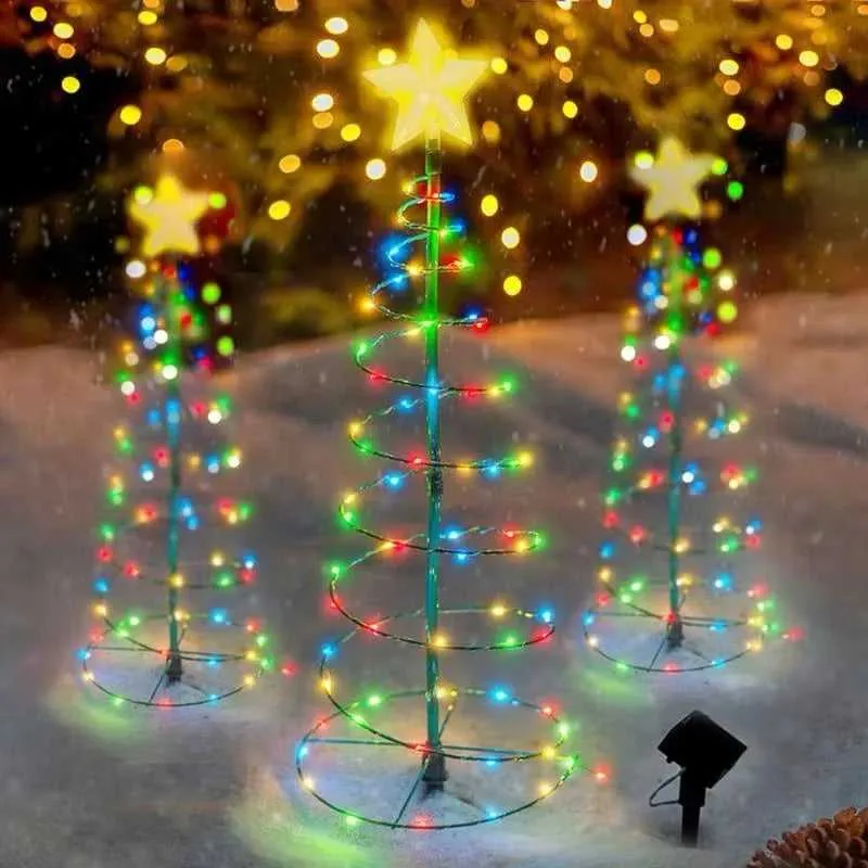 Outdoor Waterproof Solar Led Christmas Tree Decoration