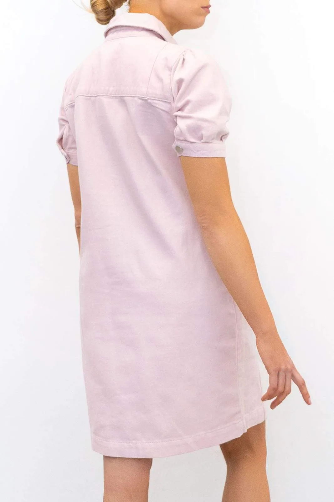 Phase Eight Kiah Pink Denim Short Shirt Dress