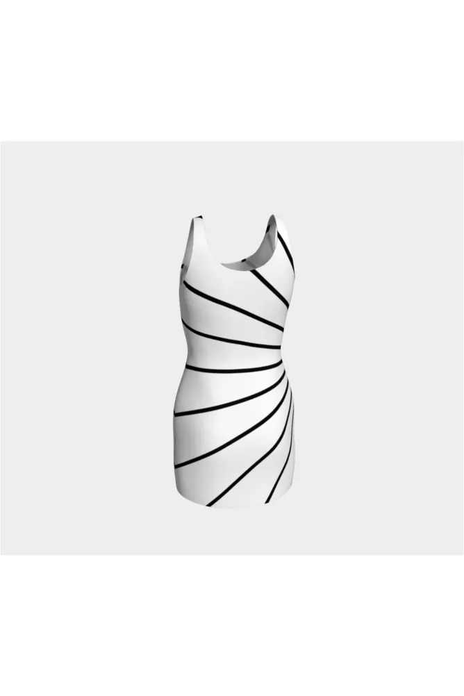 Radial Burst Bodycon Dress