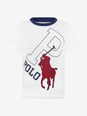 Ralph Lauren Boys White Cotton Jersey T-Shirt