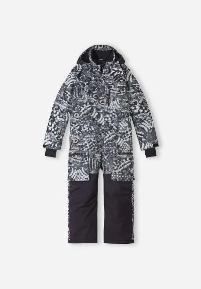 Reimatec Insulated Winter Overall, Purnumukka in Black