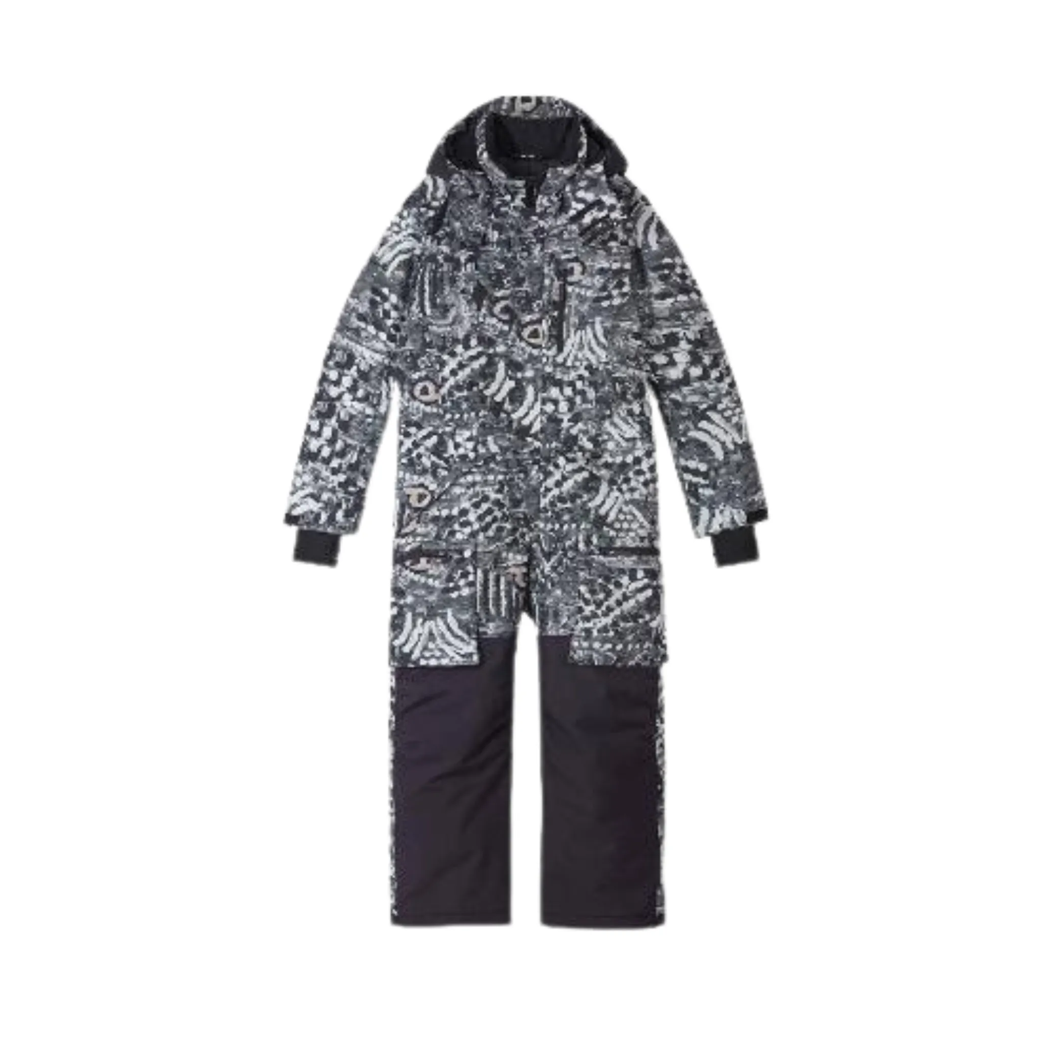 Reimatec Insulated Winter Overall, Purnumukka in Black