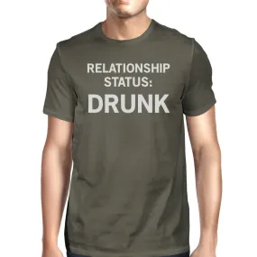 Relationship Status Mens Dark Grey Funny Graphic Witty Quote TShirt