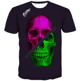 Skull T-shirt Men Beyon T-shirts 3d Hip Hop T shirts Funny Rock Tshirt Anime Street Tshirt Printed Short Sleeve Fashion