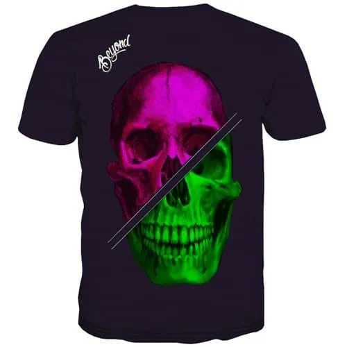 Skull T-shirt Men Beyon T-shirts 3d Hip Hop T shirts Funny Rock Tshirt Anime Street Tshirt Printed Short Sleeve Fashion