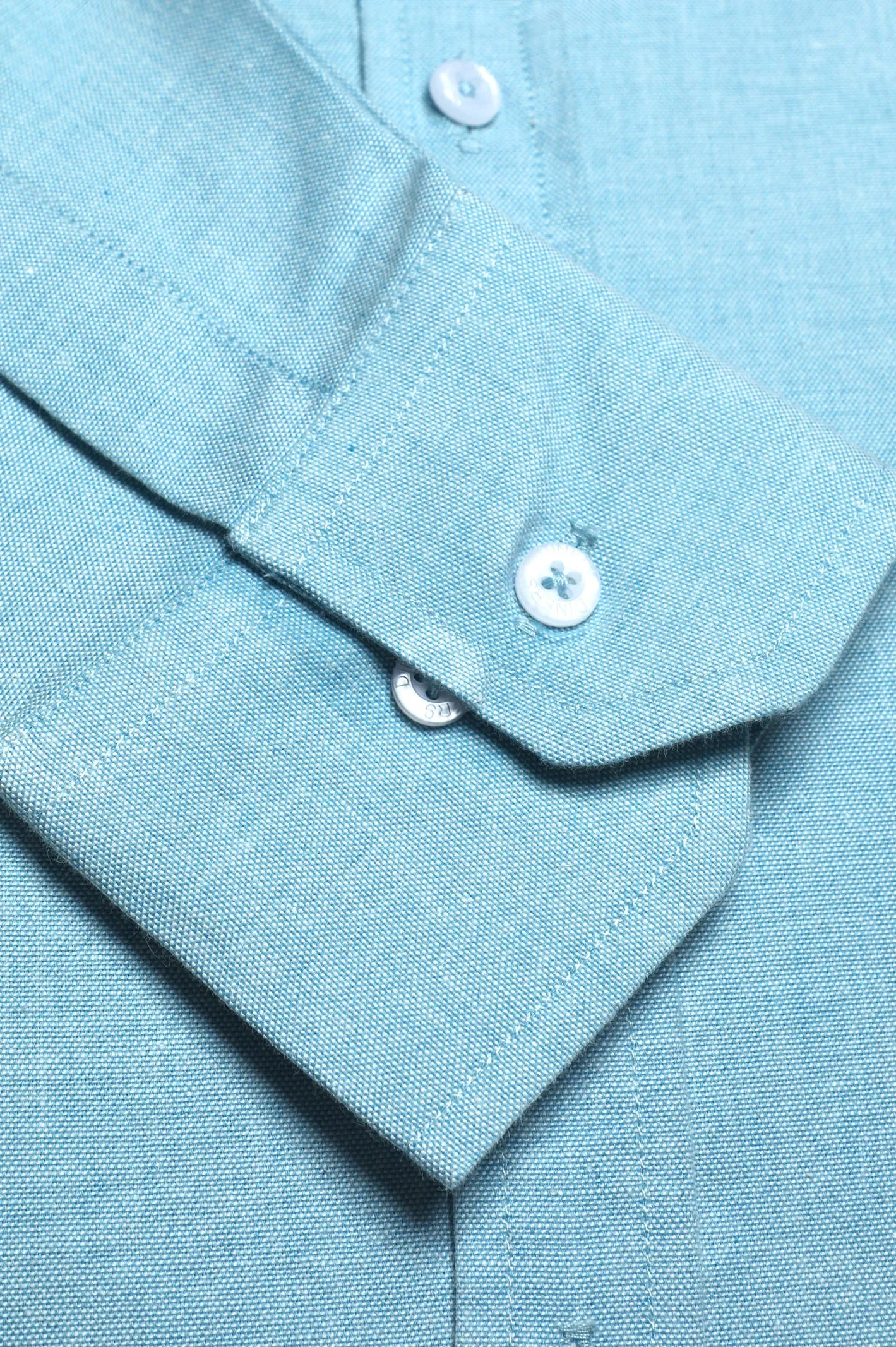 Sky Blue Self Casual Shirt