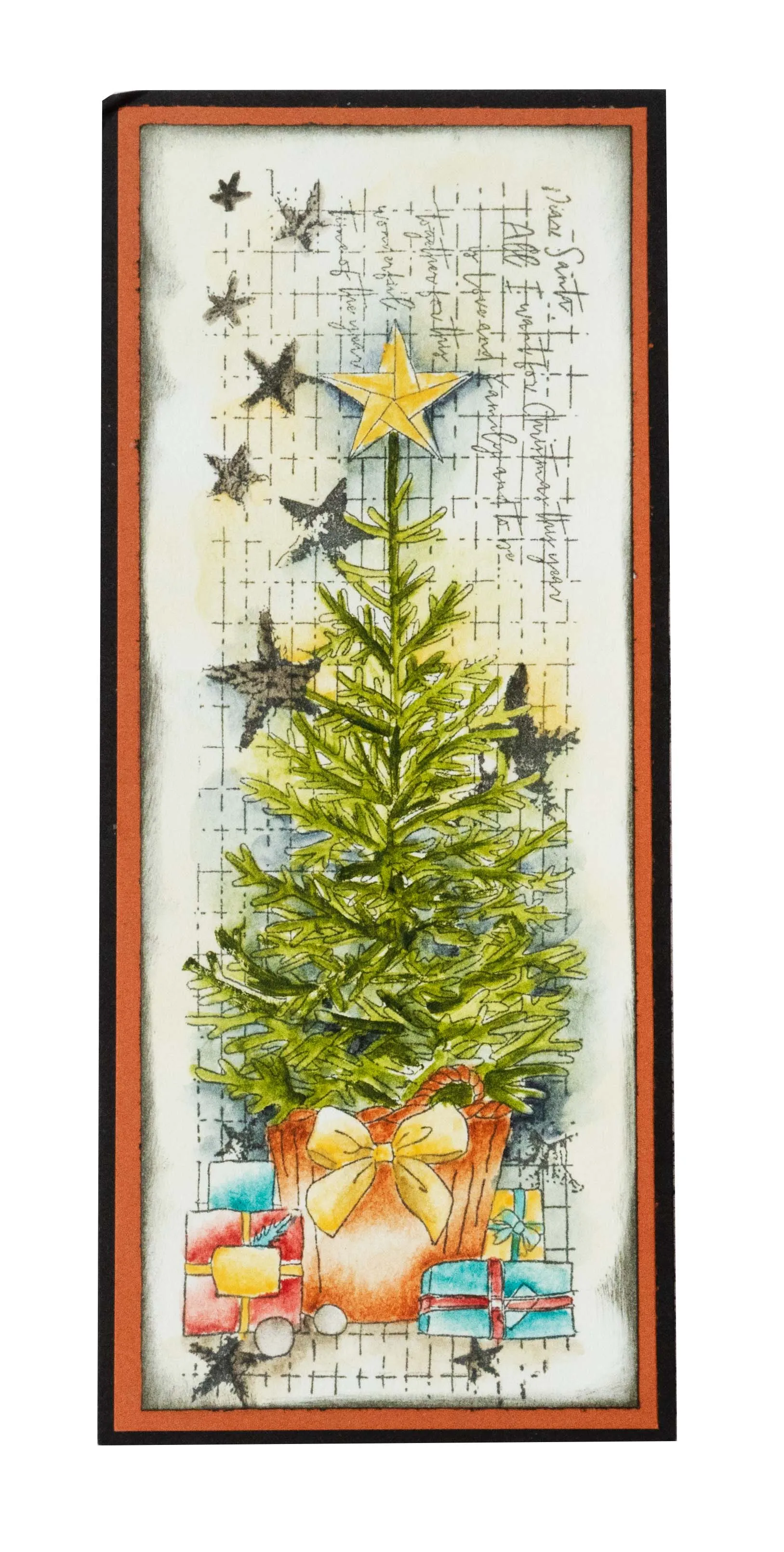 SL Clear Stamp Christmas Tree Grunge Collection 148x52.2x3mm 1 PC nr.310