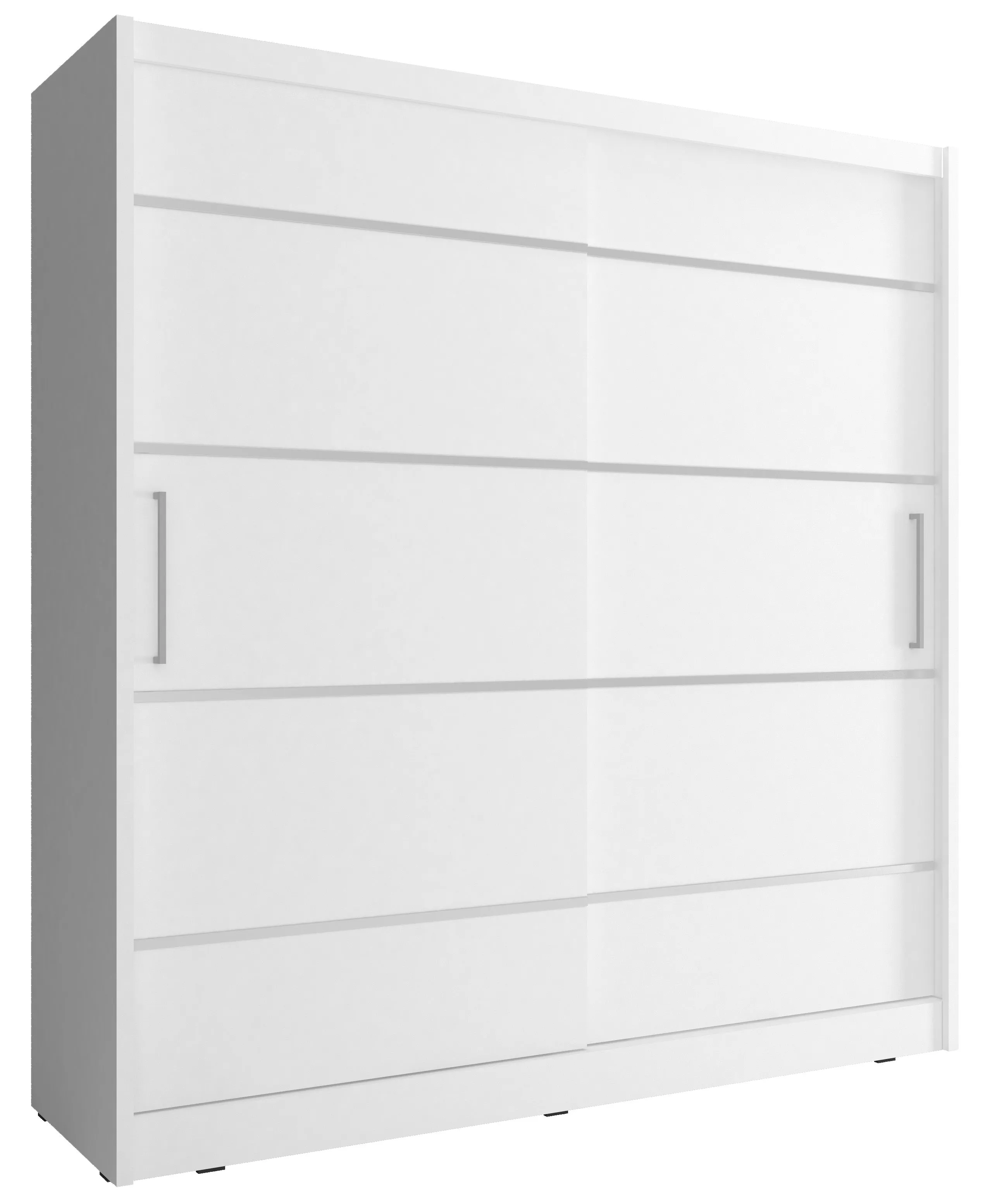 SLIDING DOOR WARDROBE MAJA ALU 180CM WHITE