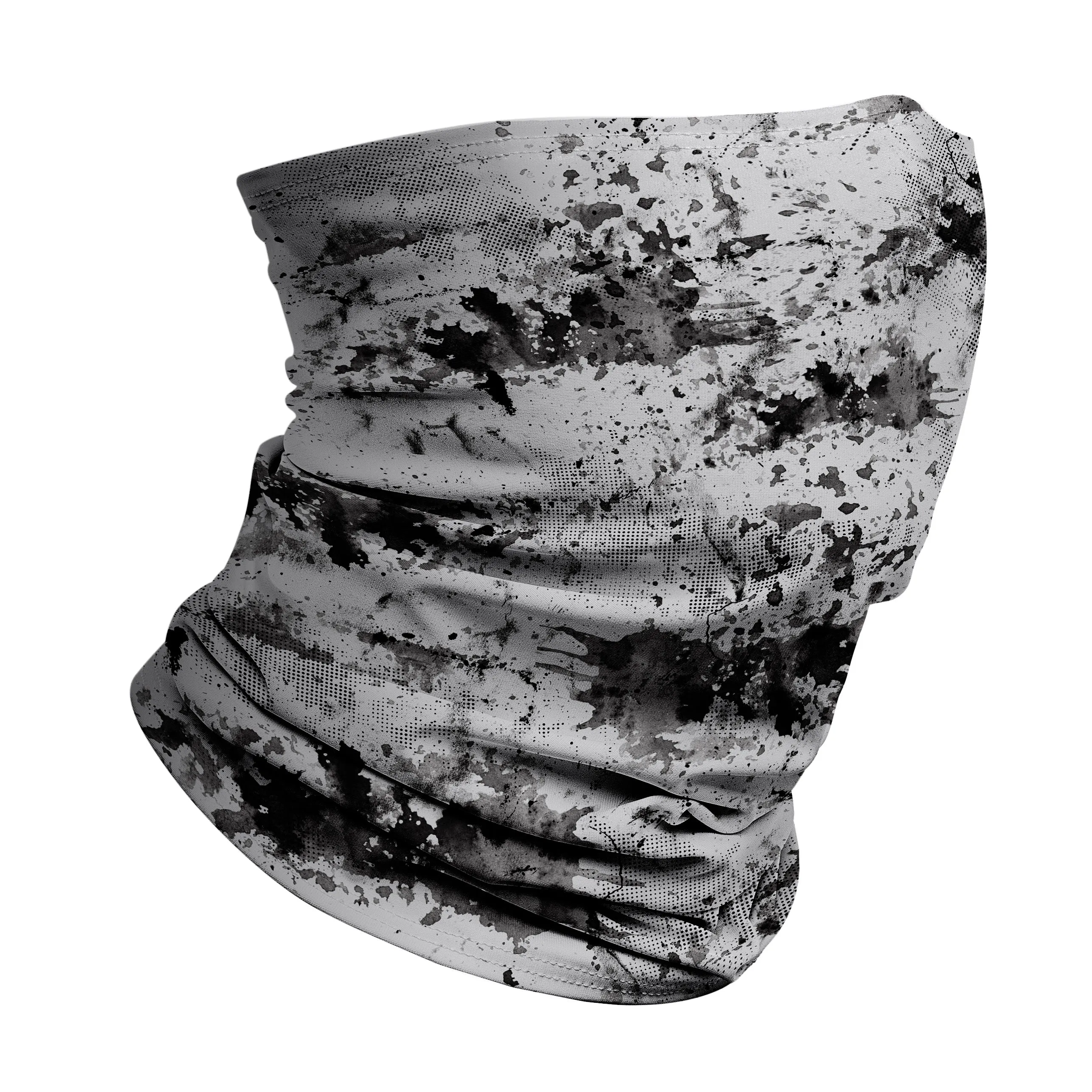 Soft Grey Grunge Winter Gaiter