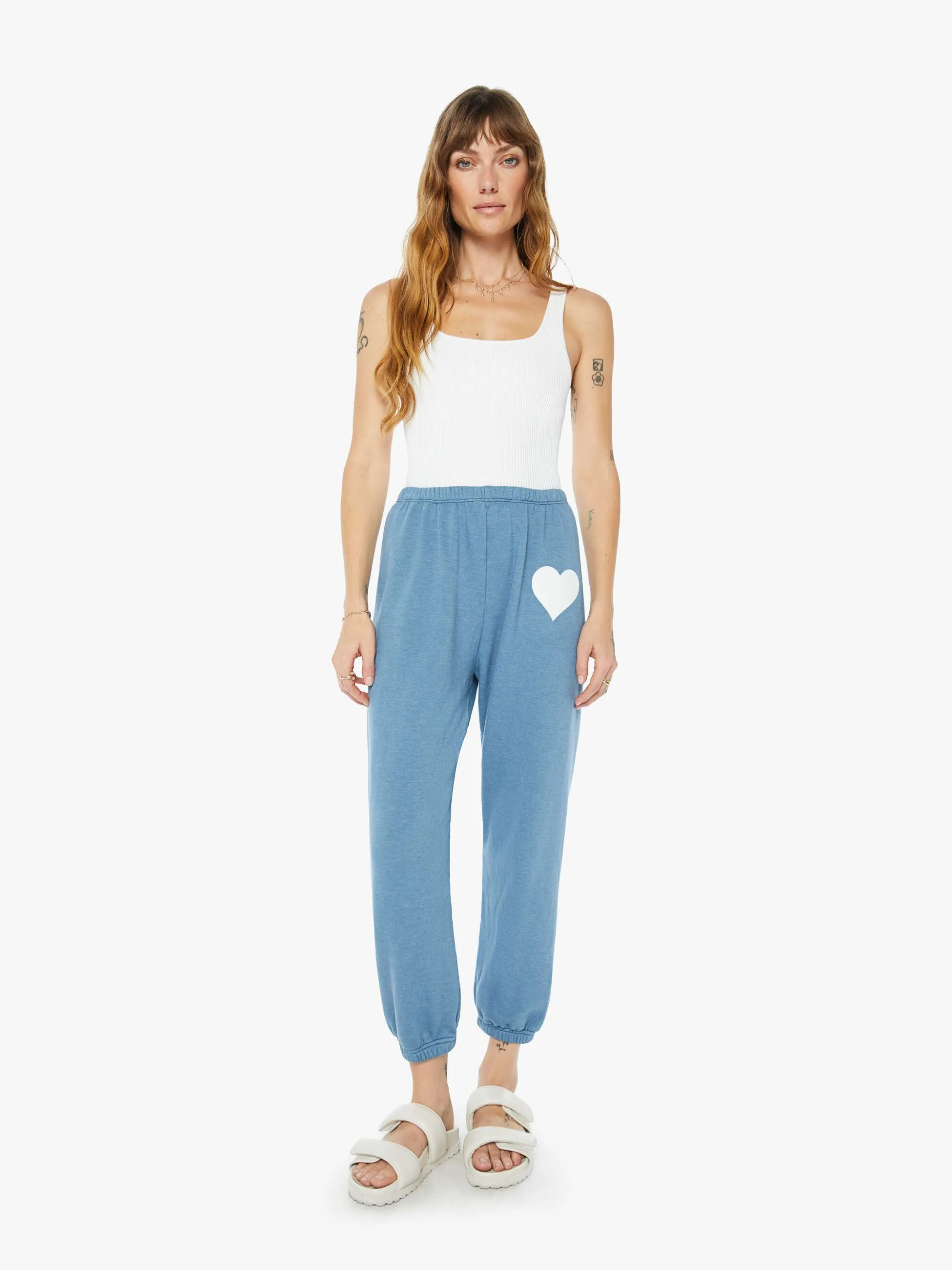 SPRWMN Heart Sweatpant - Chambray Blue