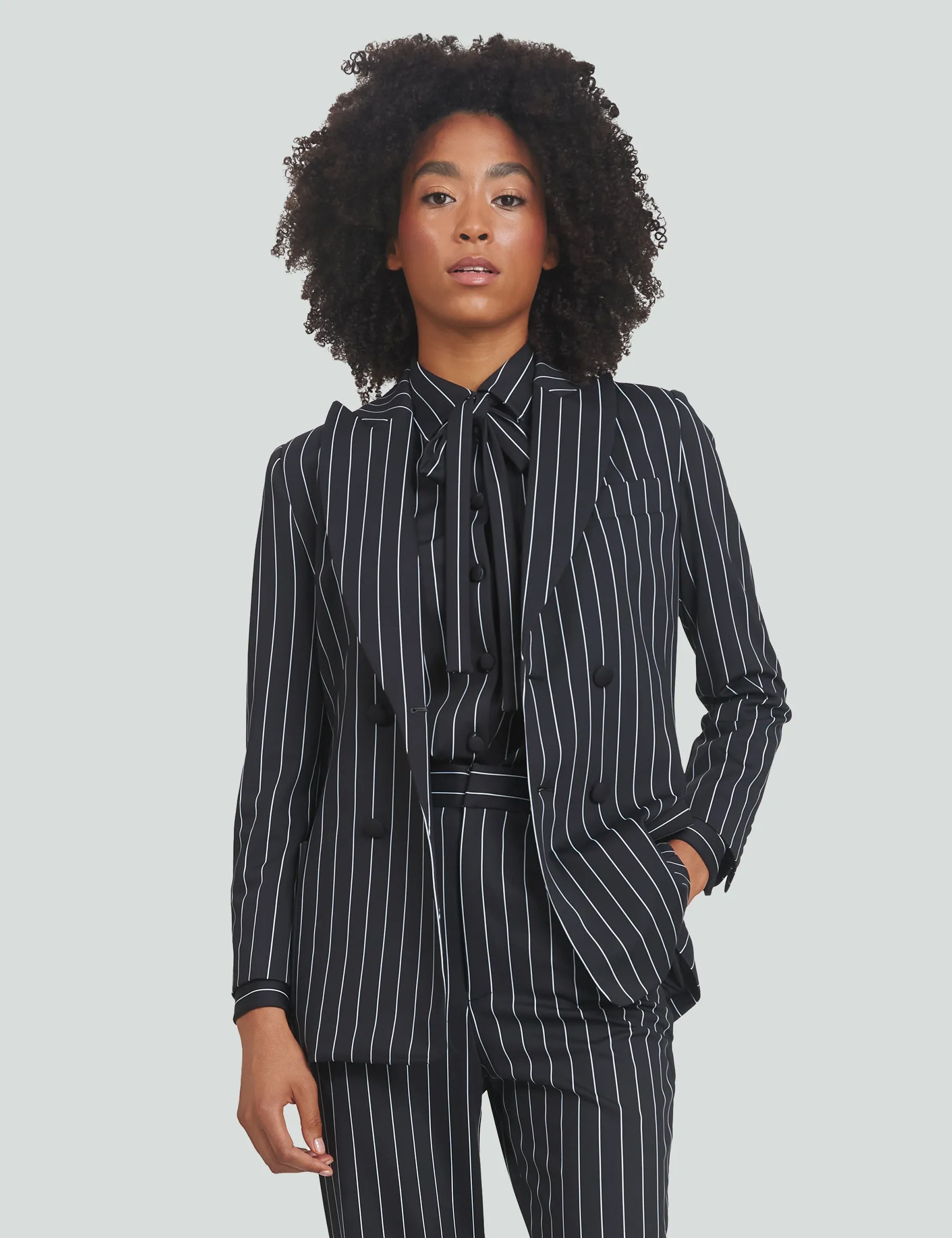 Striped Night Blazer