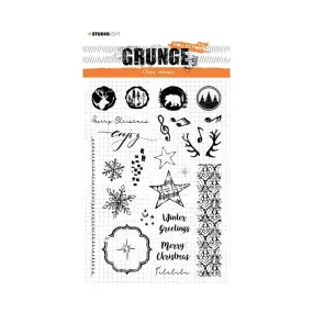 Studio Light Grunge Collection Clear Stamps - Christmas / Winter Extras