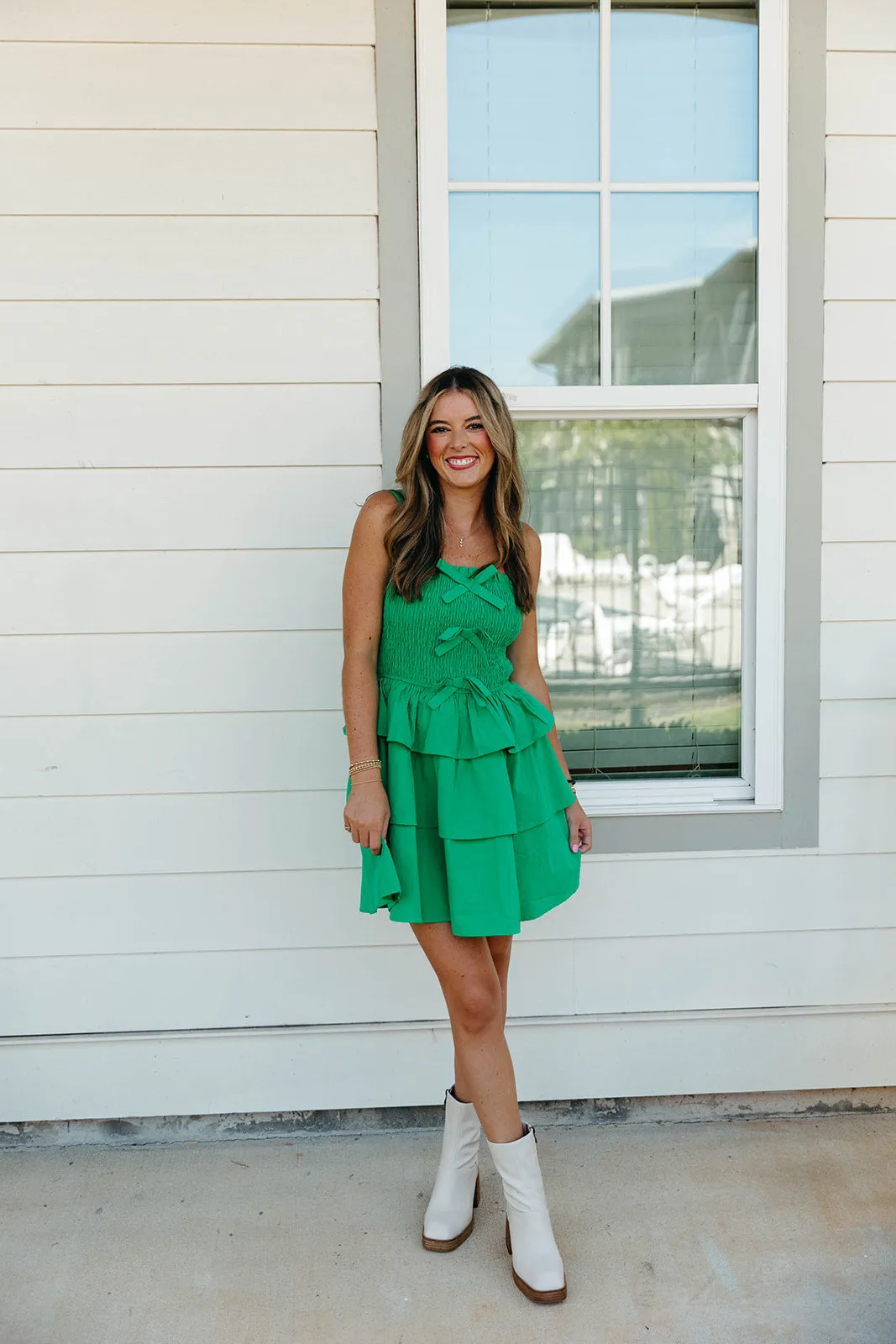 Sure Of It Mini Dress - Green