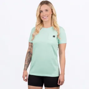 T-Shirt - FXR Women's Work Pocket Premium T-Shirt, Light Sage, 242222