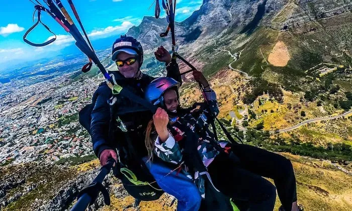 Tandem paragliding experience