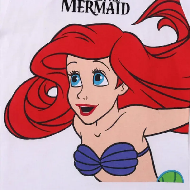 The Little Mermaid Print Crew-Neck T-shirt