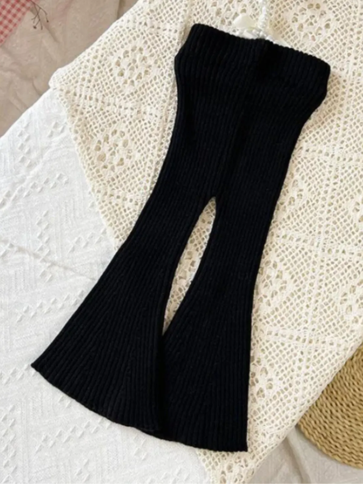 The Snug Life Flared Knit Pants