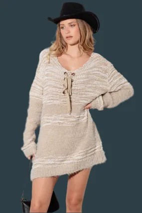 Tie Me Up Sweater Dress