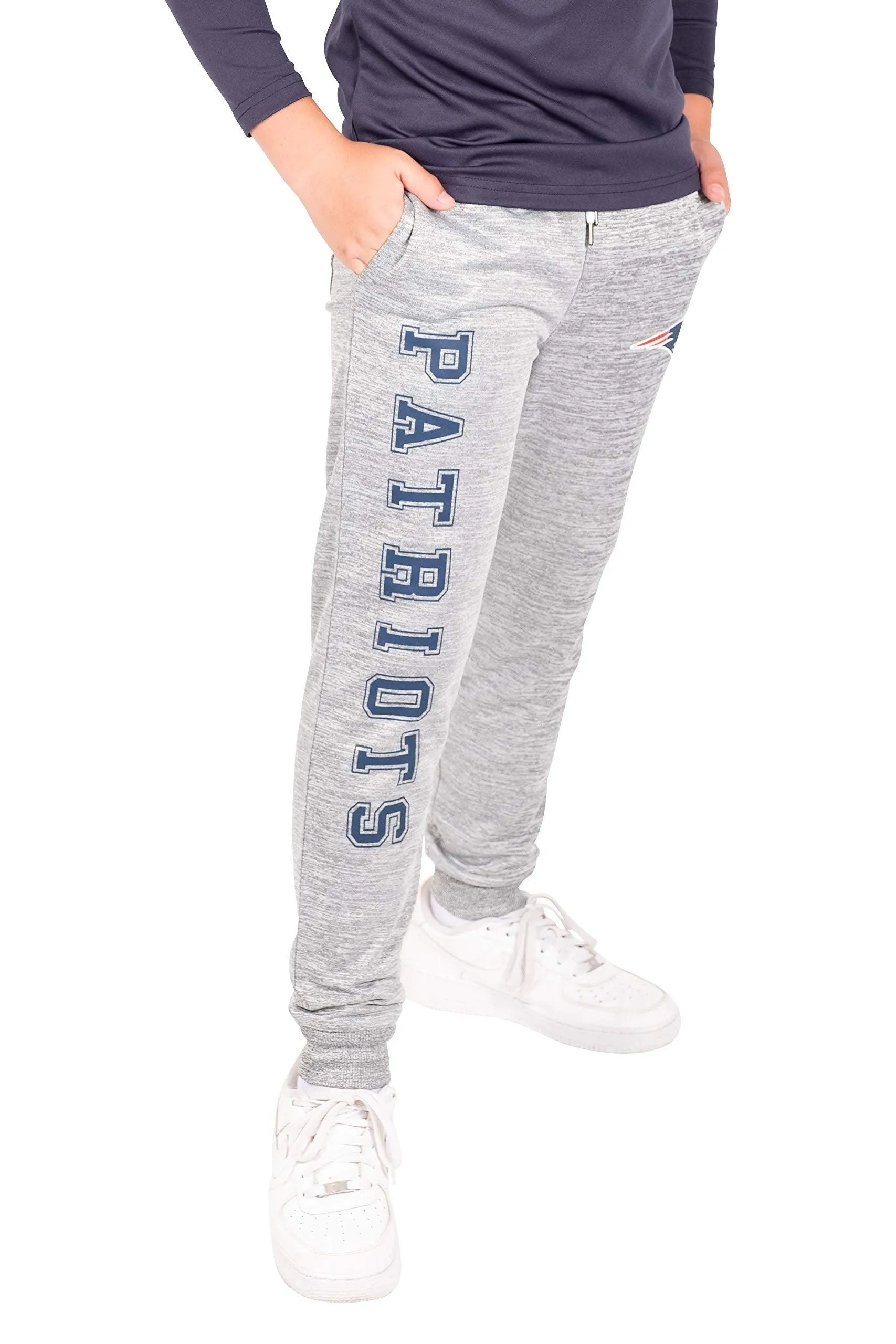 Ultra Game NFL Official Youth Super Soft Game Day Jogger Sweatpants, New England Patriots|New England Patriots