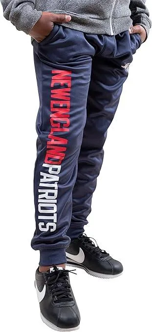 Ultra Game NFL Official Youth Super Soft Game Day Jogger Sweatpants, New England Patriots|New England Patriots