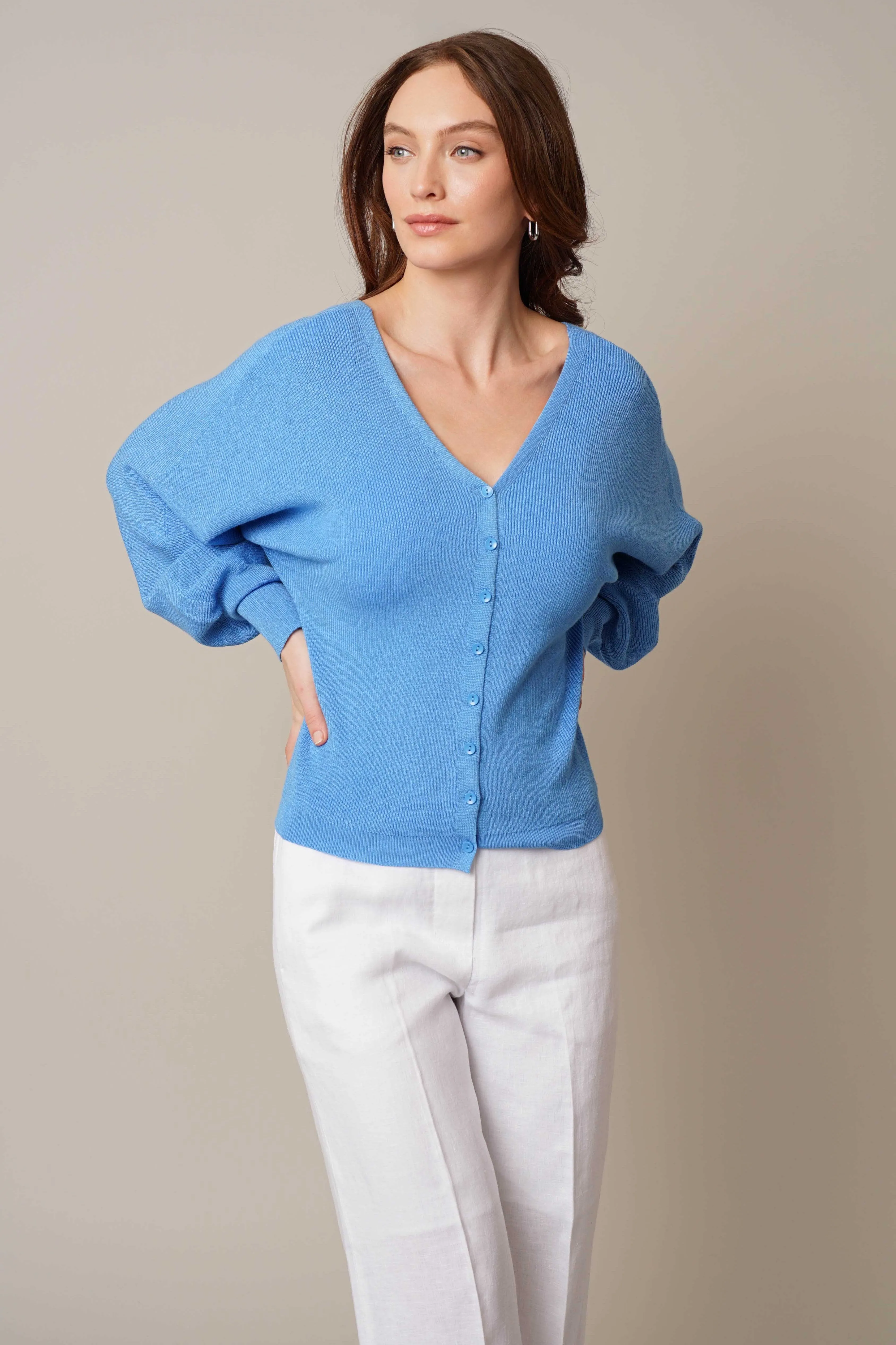 V-Neck Pullover Cardigan