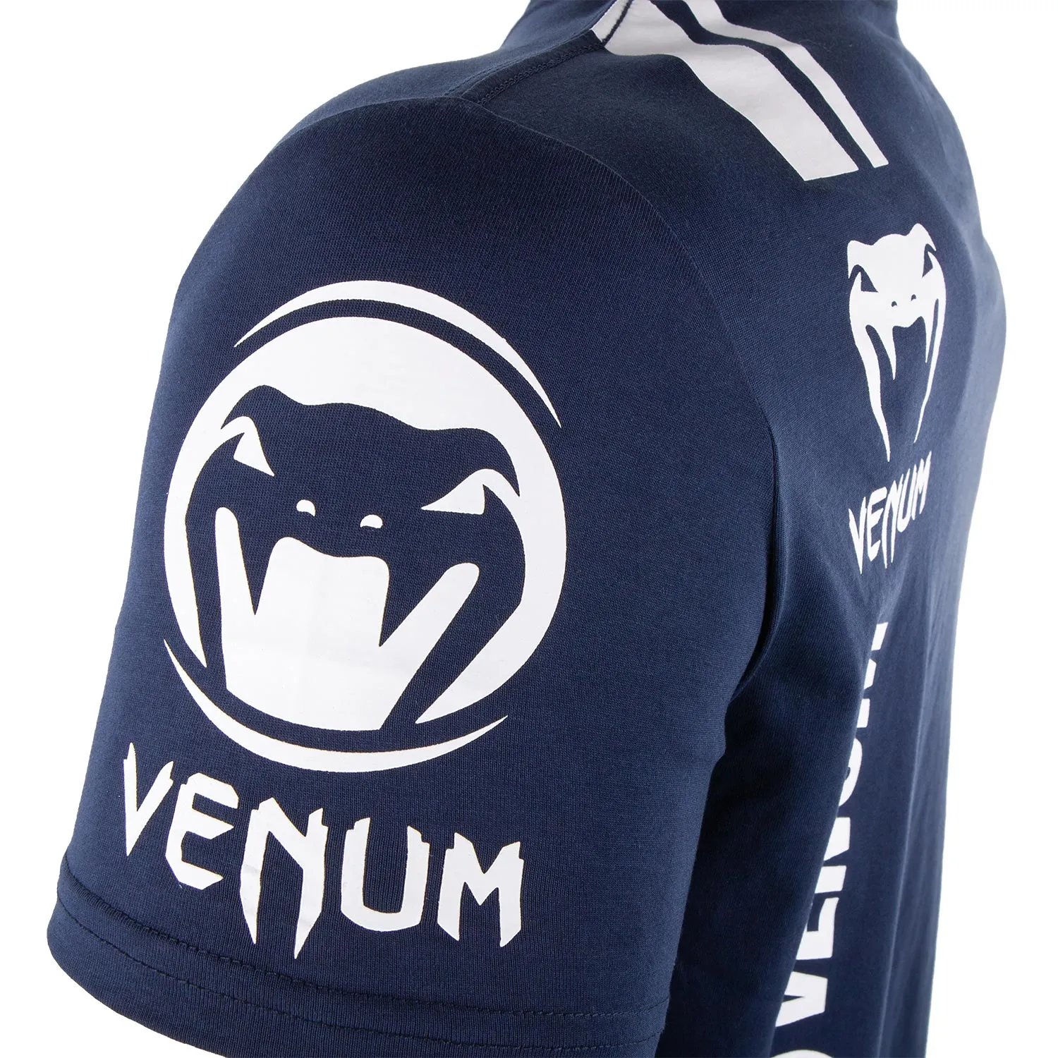 Venum Logos T-shirt - Navy Blue/White