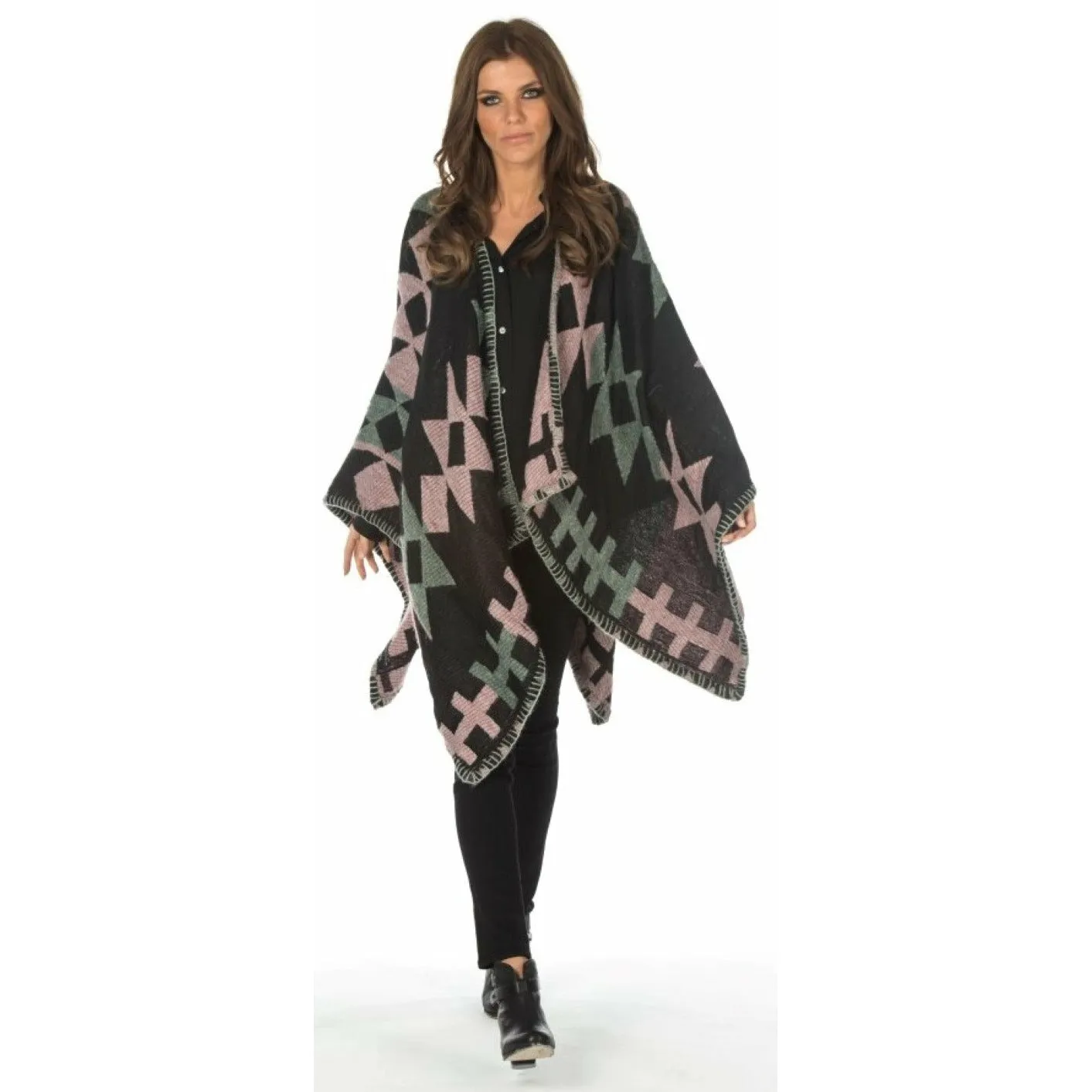 Whip Stitch Pink Cape