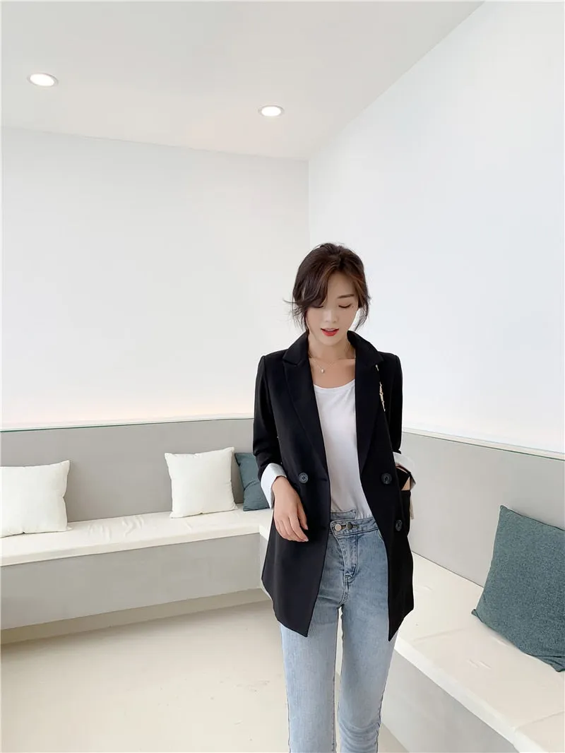 Women Jackets Notched-neck Yellow Women Blazer Jacket