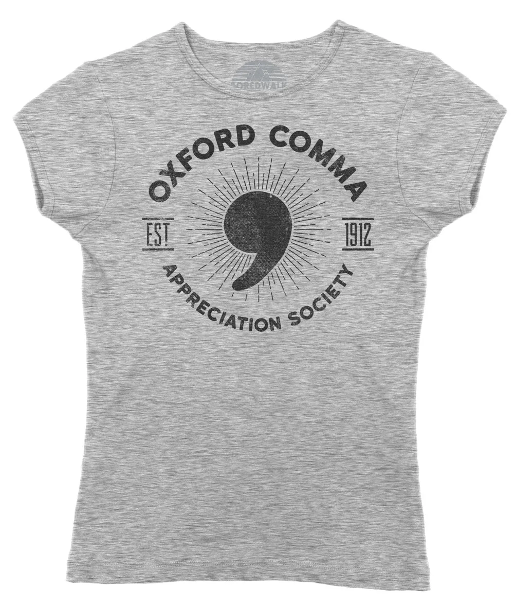 Women's Oxford Comma Appreciation Society T-Shirt