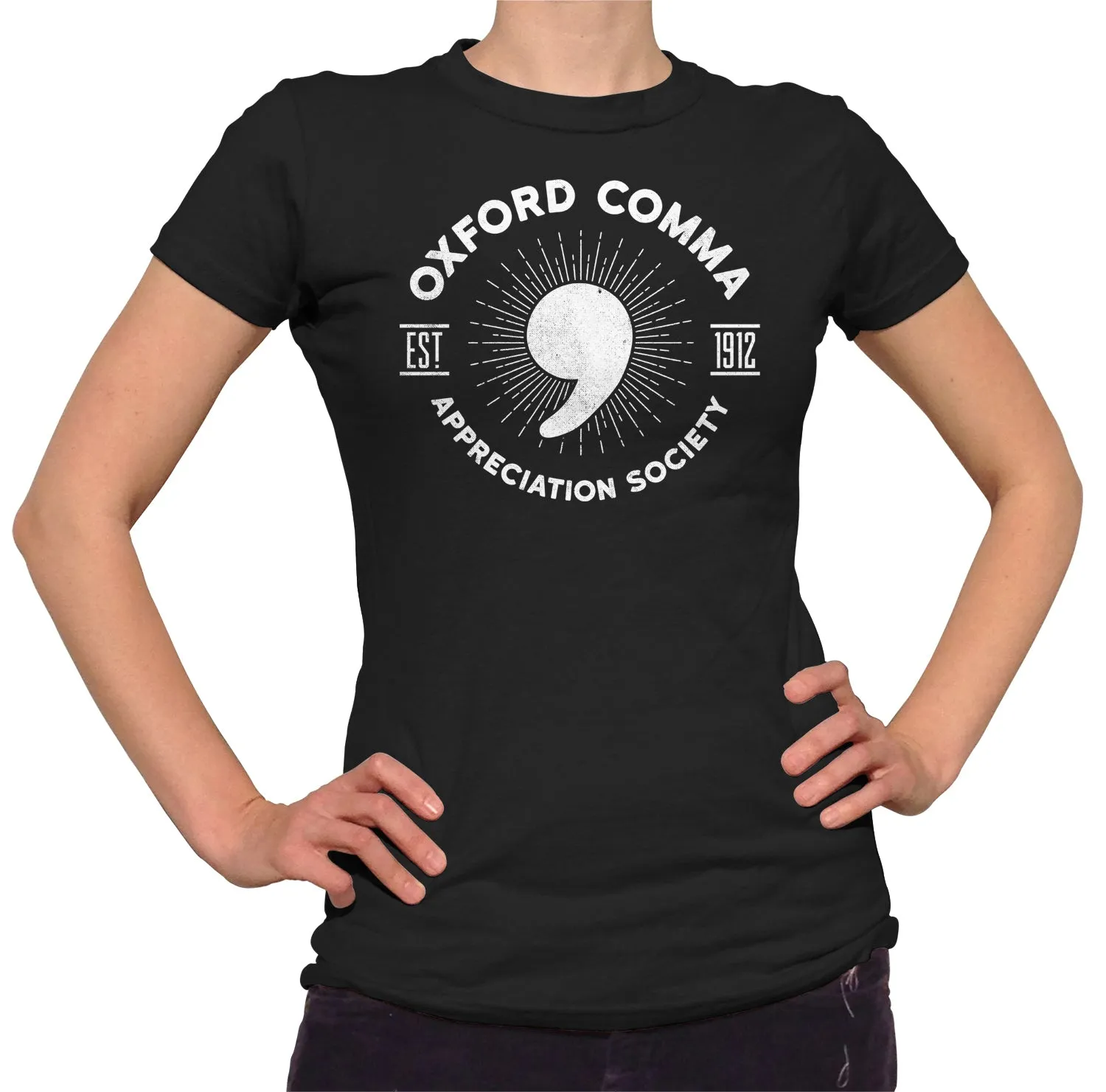 Women's Oxford Comma Appreciation Society T-Shirt