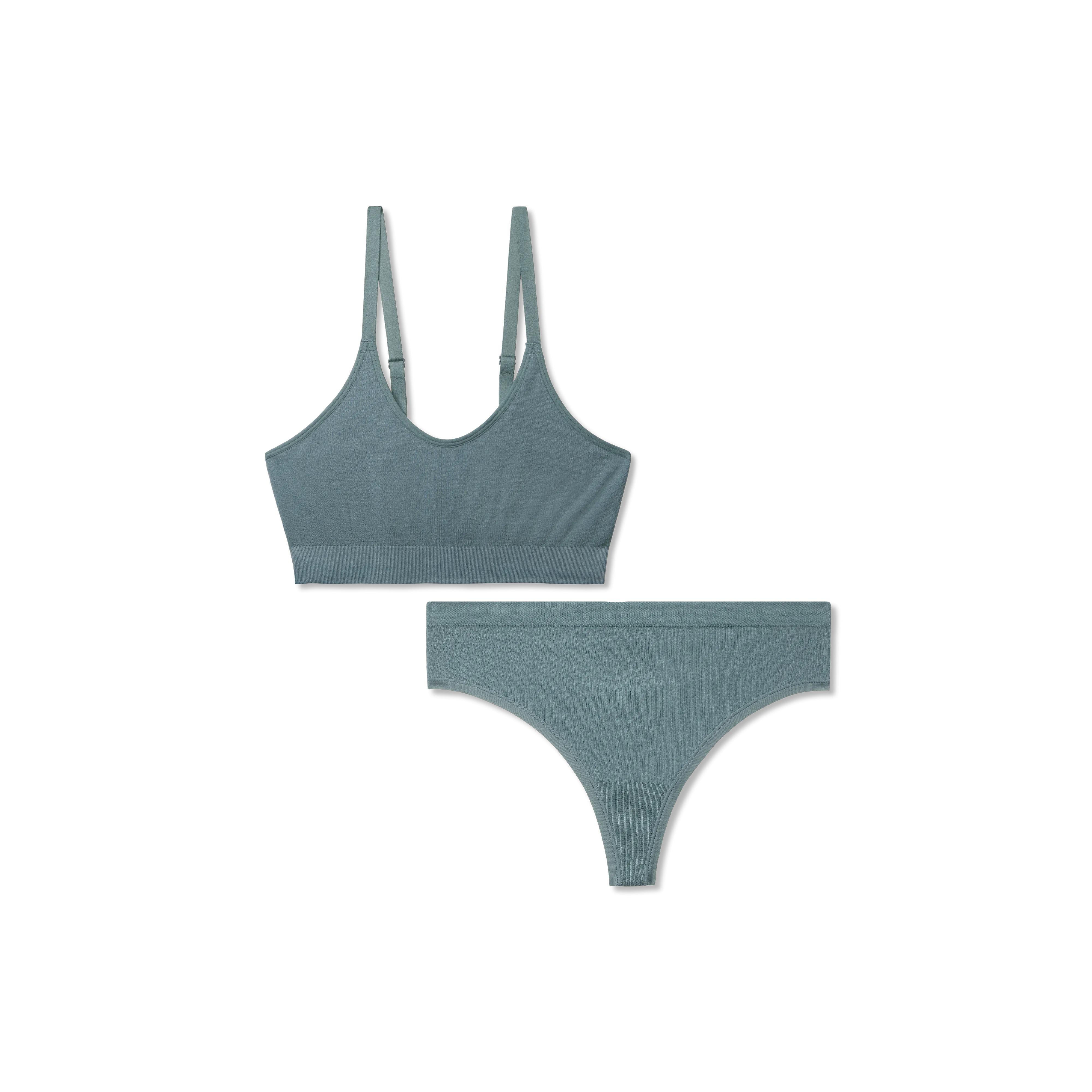 Women's Seamless Scoop Bralette   Thong