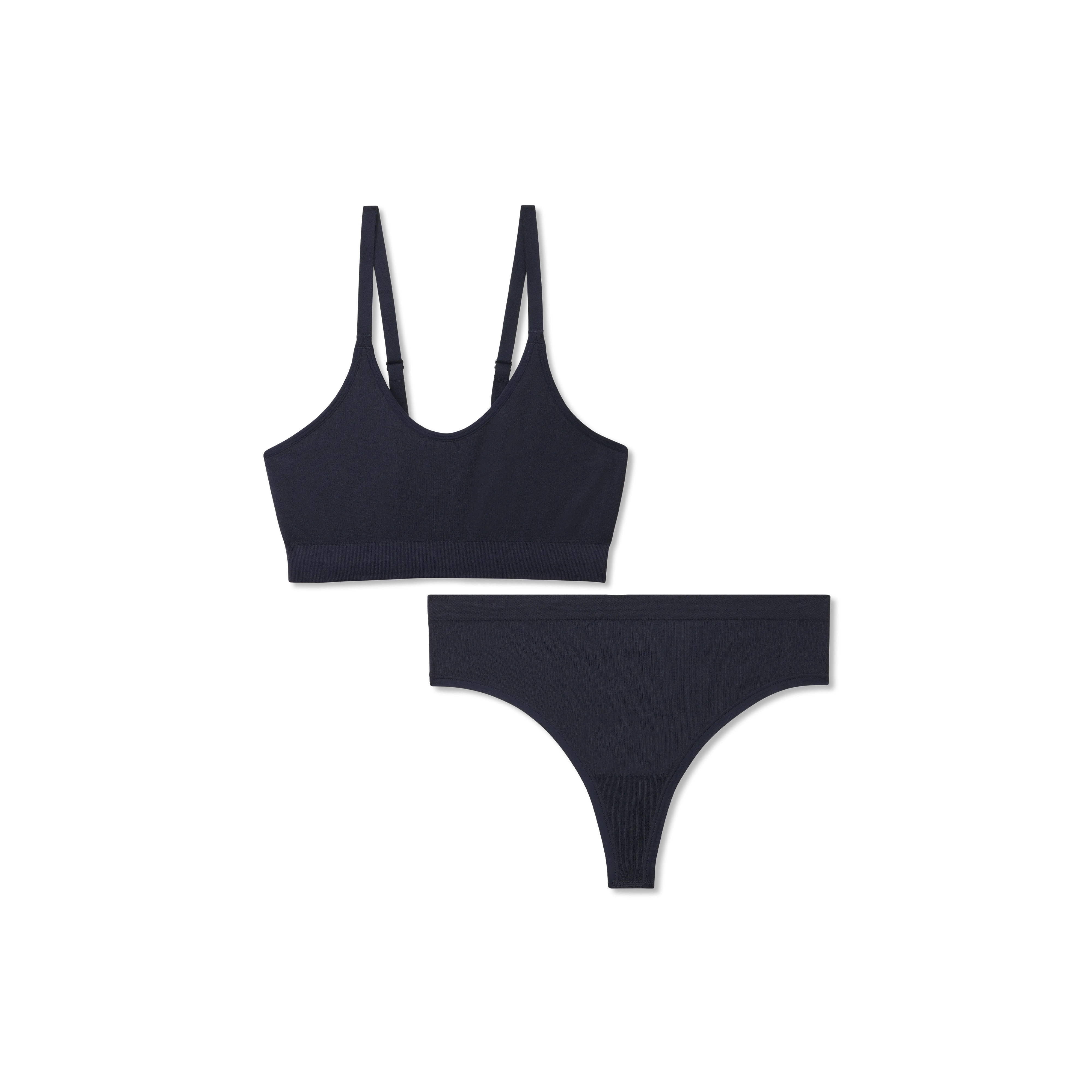 Women's Seamless Scoop Bralette   Thong