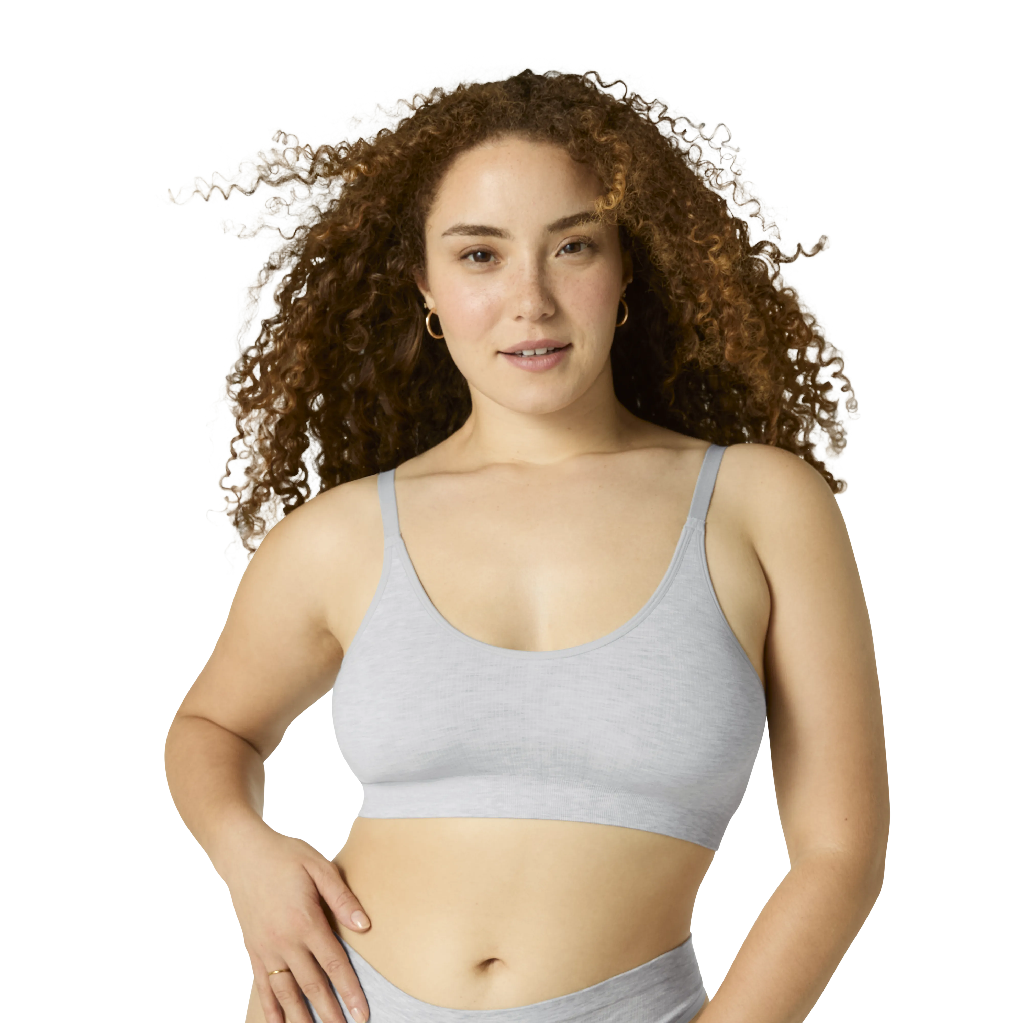 Women's Seamless Scoop Bralette   Thong