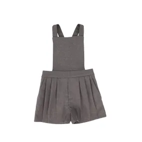 Wool pleated charcoal overall by Bace