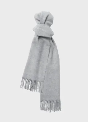 Wool Scarf Grey Melange - Final Sale